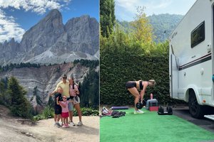 Žinoma trenerė B. Petrulė leidosi į dešimties savaičių kelionę kemperiu: teko įsigyti specialią sporto įrangą