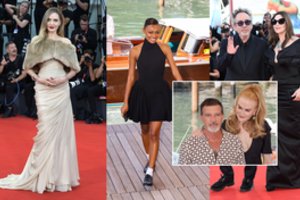 Veneciją užtvindė žvaigždės: kino festivalyje akį traukė valiūkiškai nusiteikę Nicole Kidman su Antonio Banderasu