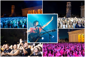 Katedros aikštėje – garsios britų grupės „Circa Waves“ koncertas: šėlo tūkstantinė minia vilniečių ir miesto svečių