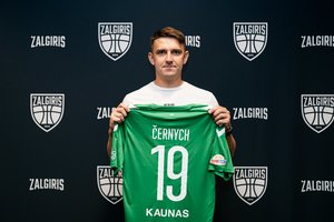 Triuškinanti „Kauno Žalgirio“ pergalė buvo pažymėta F. Černycho įvarčiu