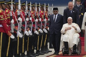 Popiežius Pranciškus atskrido į Indoneziją