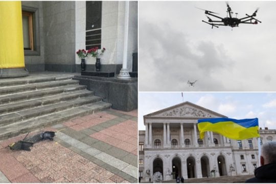 Rusijos dronų ataka: Ukrainos gynyba neutralizavo 58 iš 67 paleistų dronų