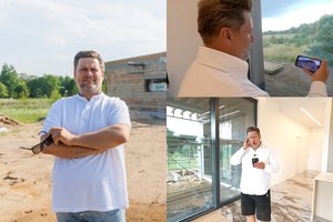 Statomo namo duris atvėręs M. Vitulskis prabilo apie nuvirtusias sienas: „Bemiegės naktys“