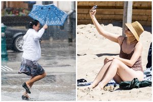 Sinoptikai įspėja apie pokyčius: po vienos nakties prapliups lietus, kris temperatūra, gali griaudėti