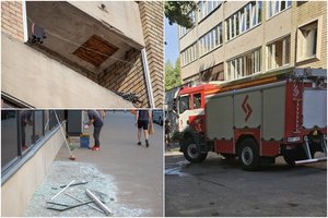 Kauno daugiabutyje nugriaudėjo stiprus sprogimas: sprogo elektrinis paspirtukas, nukentėjo jauna pora