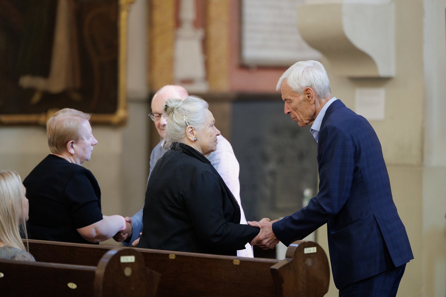  Lietuvos Nepriklausomybės Akto signataro, ekonomisto Vlado Terlecko laidotuvės.<br> V.Skaraičio nuotr.