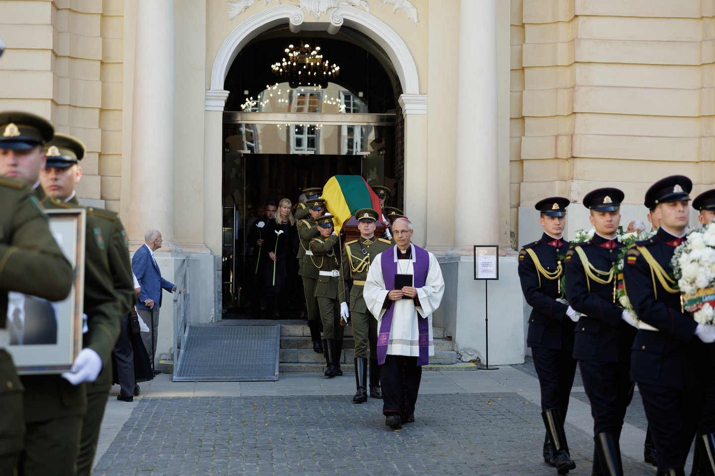  Lietuvos Nepriklausomybės Akto signataro, ekonomisto Vlado Terlecko laidotuvės.<br> V.Skaraičio nuotr.