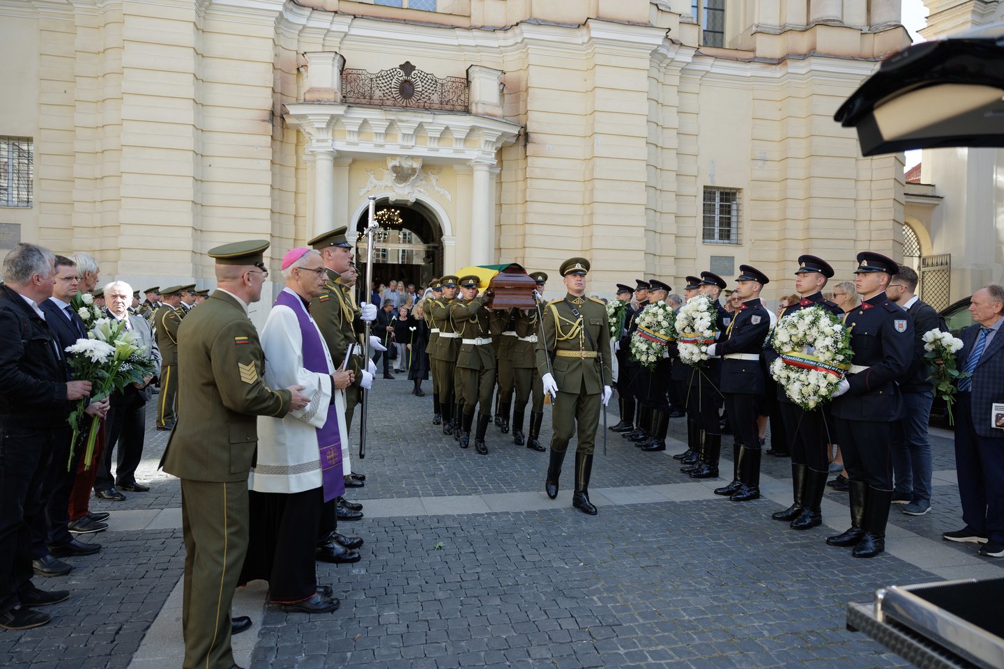  Lietuvos Nepriklausomybės Akto signataro, ekonomisto Vlado Terlecko laidotuvės.<br> V.Skaraičio nuotr.