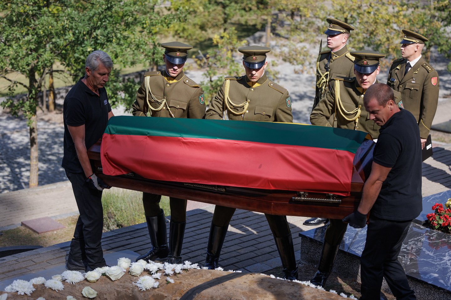  Lietuvos Nepriklausomybės Akto signataro, ekonomisto Vlado Terlecko laidotuvės.<br> V.Skaraičio nuotr.