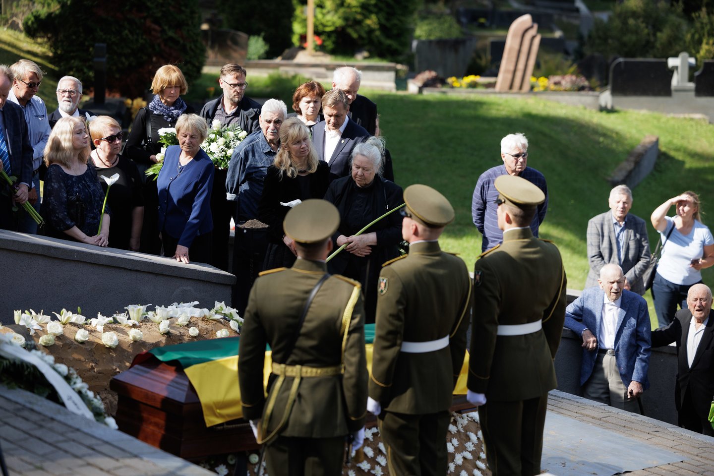  Lietuvos Nepriklausomybės Akto signataro, ekonomisto Vlado Terlecko laidotuvės.<br> V.Skaraičio nuotr.