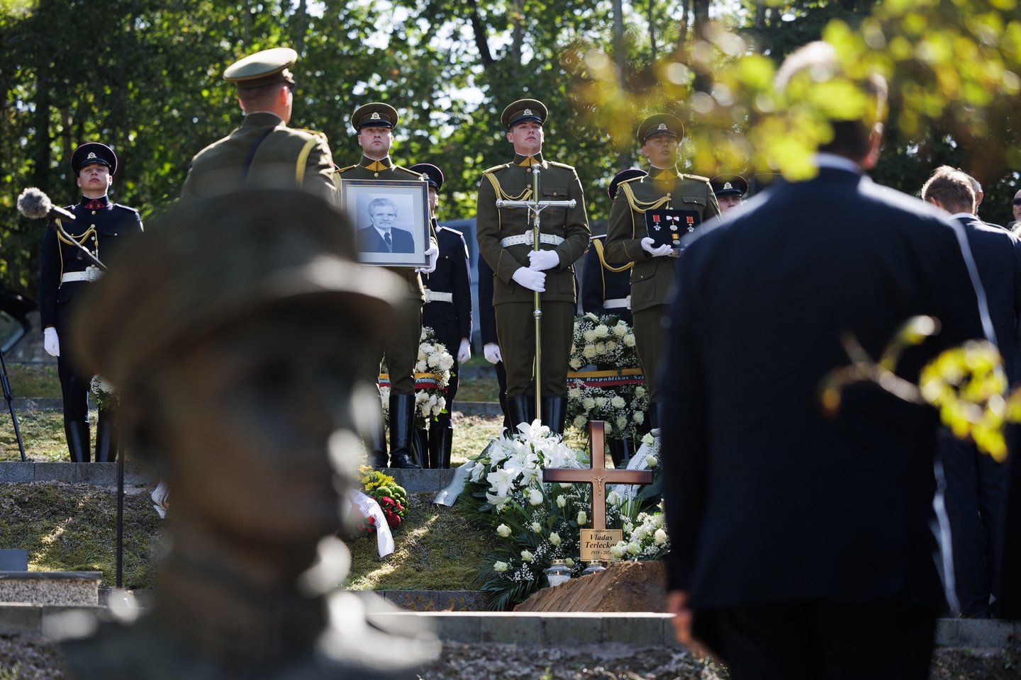  Lietuvos Nepriklausomybės Akto signataro, ekonomisto Vlado Terlecko laidotuvės.<br> V.Skaraičio nuotr.