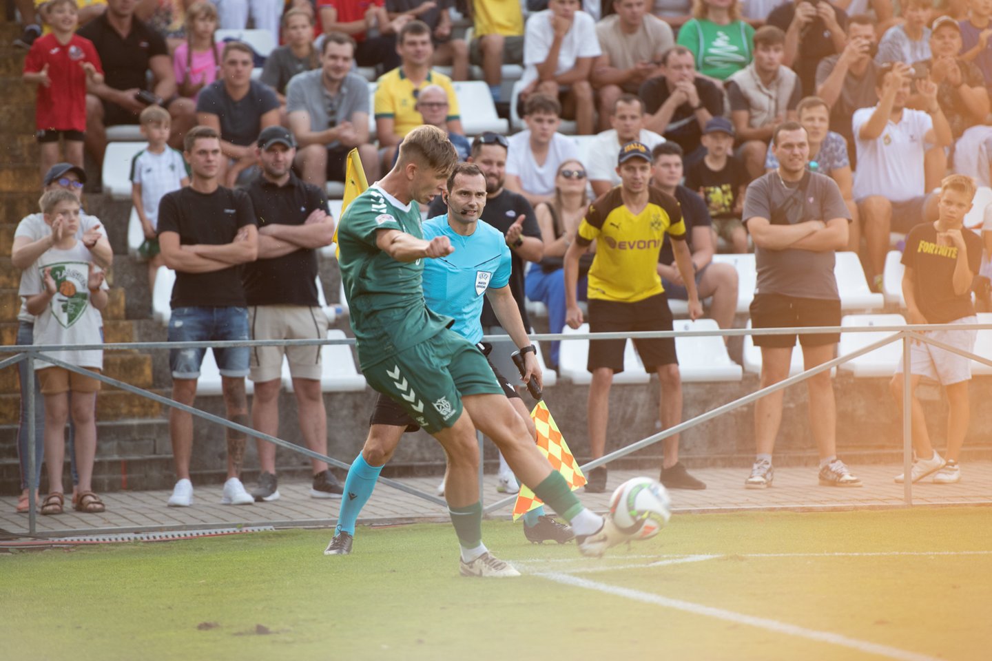UEFA Tautų lygos rungtynės tarp Lietuvos ir Kipro futbolininkų<br>R. Vilkelio nuotr.