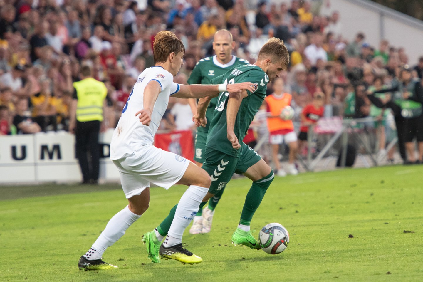 UEFA Tautų lygos rungtynės tarp Lietuvos ir Kipro futbolininkų<br>R. Vilkelio nuotr.