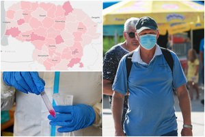 Po koronaviruso šuolio – žvilgsnis į Lietuvos žemėlapį: keli miestai išsiskiria sergančių gausa