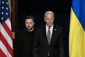 J. Bideno administracija pagaliau nusiuntė JAV Kongresui pranešimą apie savo strategiją Ukrainoje