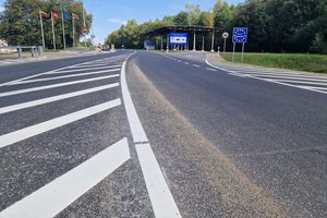 Baigti kelio remonto darbai šalia Lazdijų pasienio punkto