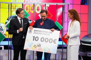 Po dešimtmečio pertraukos „Teleloto“ bilietą įsigijęs vilnietis naujame studijos žaidime laimėjo 10 000 Eur