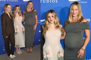 Po žinios apie nėštumą Margot Robbie pirmą kartą pasirodė viešumoje: pademonstravo suapvalėjusį pilvuką