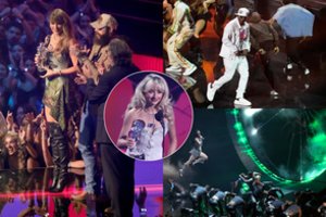 Niujorke praūžė kasmetiniai MTV apdovanojimai: triumfavusi T. Swift susišlavė glėbį statulėlių