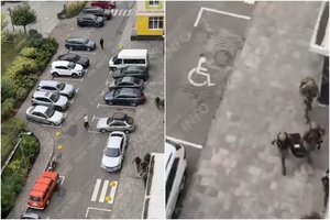 Šalia Kyjivo – baugus incidentas: pro buto langą pasipylė šūviai