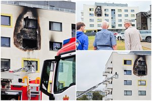 Vilniuje kilo gaisras daugiabučiame name – gelbėtojai ir policija evakavo žmones