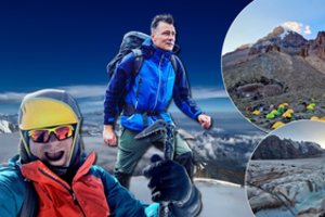 Į pavojingą žygį leidęsis Alkas Paltarokas užkariavo 5 kilometrų aukščio viršūnę: „Širdis plakė kaip garvežio variklis“