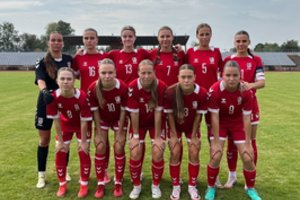 Merginų U19 futbolo rinktinė pralaimėjo Latvijos bendraamžėms