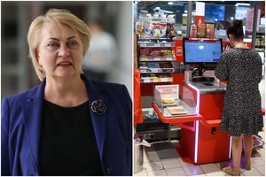 Nustatė, kad R. Budbergytės iniciatyva dėl savitarnos kasų prieštarauja Konstitucijai