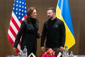 CNN: K. Harris kitą savaitę Vašingtone susitiks su V. Zelenskiu