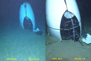 „Titan“ tragedijos vaiduoklis: paviešinta pirmoji sprogusio povandeninio laivo nuolaužų nuotrauka