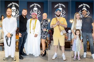 Vyrų grožio salono atidarymas pritraukė būrį žinomų žmonių: atvyko ir R. Daškevičius–Remis