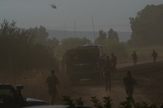 Izraelio kariai pasienyje su Libanu.