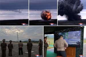 Nauja bauginanti grėsmė Ukrainai? Šiaurės Korėja išbandė naują masyvią raketą