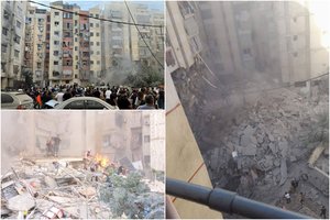 Izraelis smogė taikiniams Libano sostinėje Beirute: pranešama apie didelę žalą ir po griuvėsiais įstrigusius žmones