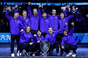 C. Alcarazo vedama Europos komanda triumfavo „Laver Cup“ varžybose