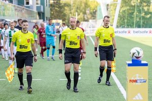 LFF finale darbuosis Alytuje nuo sirgalių nukentėjęs arbitras