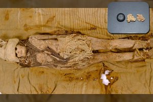 Paaiškėjo, kas iš tiesų yra paslaptinga balta medžiaga, rasta ant mumijų