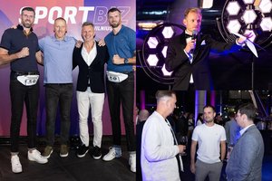 Sporto ir verslo atstovai Vilniuje rinkosi į „SportBiz“ atidarymą: dalyvavo R. Kaukėnas ir broliai Lavrinovičiai