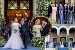 Graikijoje – karališkos vestuvės: tekančią princesę Teodorą sveikino Europos monarchai
