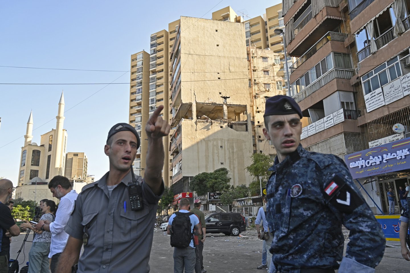 Izraelio smūgis Beirute.<br>EPA-ELTA nuotr.
