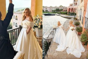 Sardinijoje – aktorės Rebel Wilson ir jos mylimosios vestuvės: atrodė tarsi dvynės