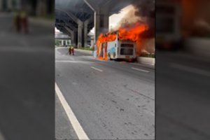 Tragedija Tailande: per gaisrą mokykliniame autobuse žuvo daug žmonių