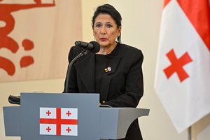 Sakartvelo prezidentė atsisakė pasirašyti LGBTQ teises ribojantį įstatymą