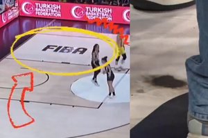 Sirgaliai pametė galvas: dėl į aikštelę išmestų petardų nutrauktos FIBA moterų Supertaurės rungtynės