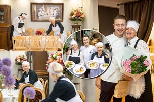 Rokas Galvonas senjorams surengė ypatingą staigmeną: prie restorano nusidriekė eilė