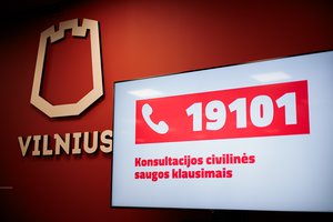 Vilniaus savivaldybė pristatė specialiąją skambučių liniją, skirta konsultuotis civilinės saugos klausimais