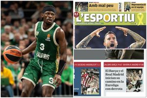 Ir kritika, ir nerimas – katalonų spauda atsisuko į žaliai baltą budelį: jis mus palaužė vienas