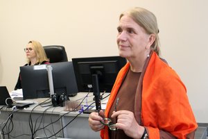 E. Švenčionienė susipažino su jai iškelta byla dėl pasisakymo apie Medininkų tragediją, parodymus duoti atsisakė