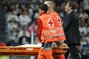 „Real“ pergalę Ispanijoje lydėjo ir ašaros – futbolininkas buvo išneštas ant neštuvų