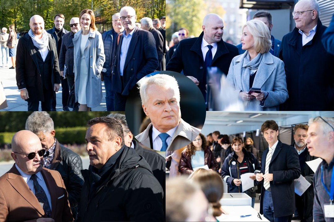  Išankstiniuose rinkimuose balsuoja Lietuvos politikai.<br> lrytas.lt montažas.
